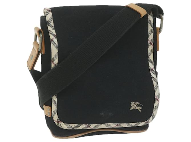 BURBERRY Shoulder Bag Canvas Black Auth ac2624 Cloth  ref.1231838