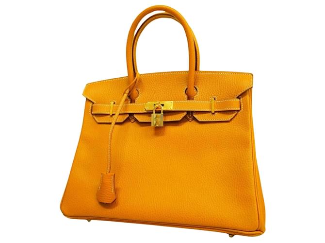 Hermès HERMES BIRKIN 30 Cuir Orange  ref.1231938