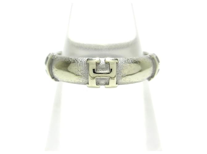 Ring Hermès -- Silvery Silver  ref.1231958