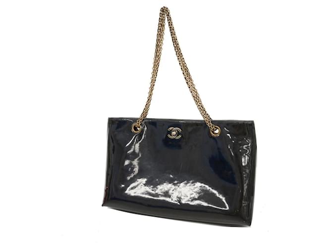 Timeless Chanel Black Patent leather  ref.1231977