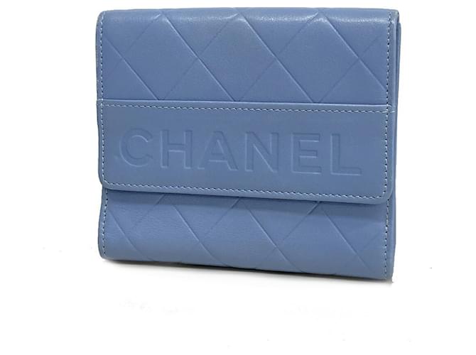 Chanel Blue Leather  ref.1231999