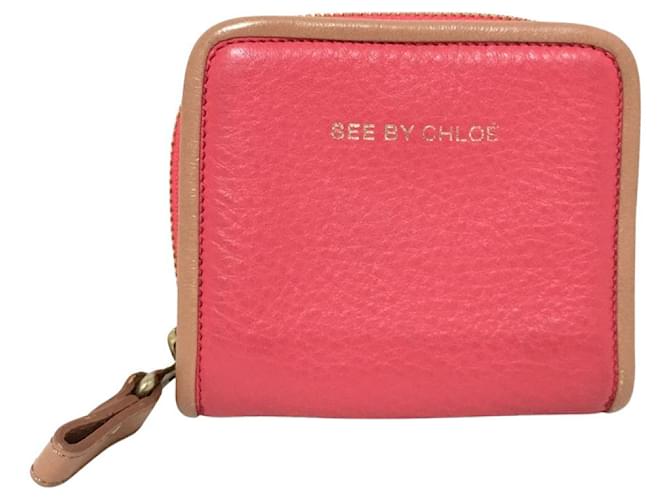 See by Chloé SEE BY CHLOE Pink Leather  ref.1232087