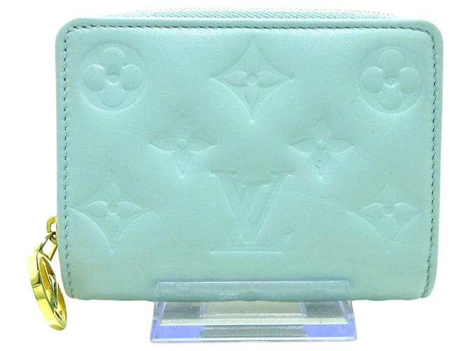 Louis Vuitton Portefeuille Turquoise Leather  ref.1232132