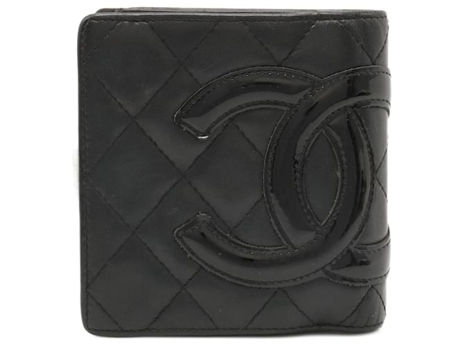 Cambon Chanel Negro Cuero  ref.1232166