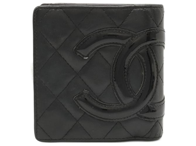 Cambon Chanel Cuir Noir  ref.1232166