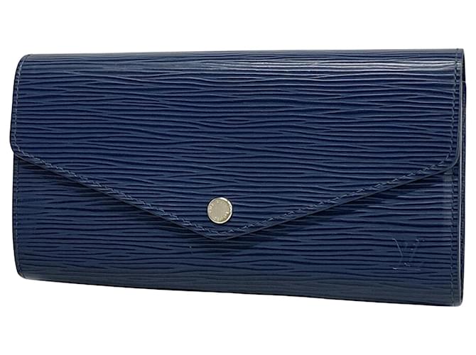 Sarah Louis Vuitton Azul marinho Couro  ref.1232172