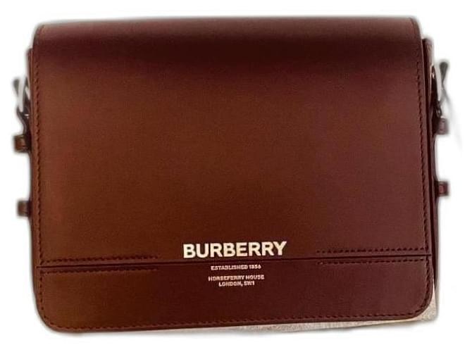 Burberry Grace Dark red Leather  ref.1232244