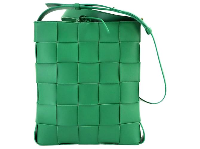 Bottega Veneta Cassette Green Leather  ref.1232276