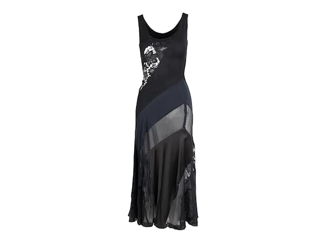 Robe longue Moschino Couture Noir  ref.1232318