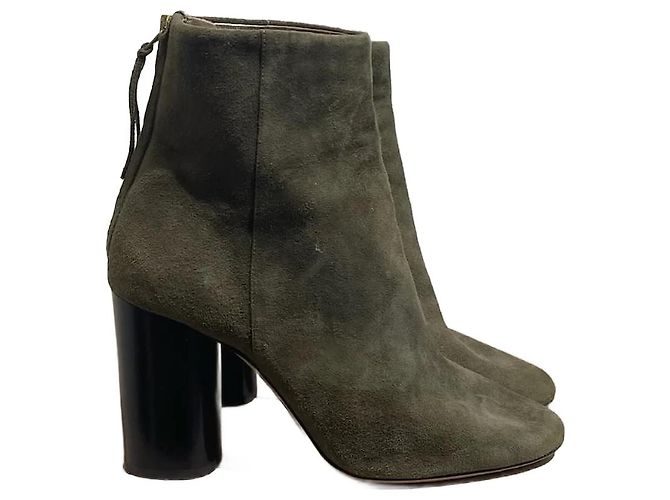 ISABEL MARANT Botas de tornozelo T.EU 38 Camurça Caqui