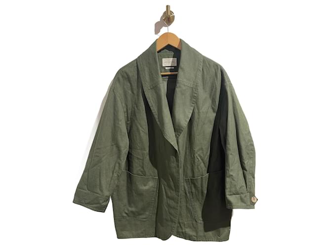 ISABEL MARANT ETOILE  Jackets T.fr 34 cotton Khaki  ref.1232323