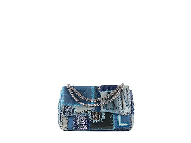 Timeless CHANEL  Handbags T.  Denim - Jeans Blue  ref.1232337