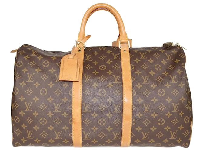 Louis Vuitton Monogram Keepall 50 bag Tela  ref.1232382