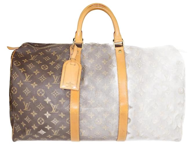 Louis Vuitton Monogram Keepall 50 bag Leather  ref.1232384