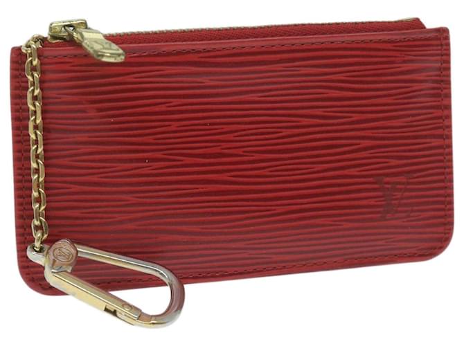 Louis Vuitton Pochette Clés Red Leather  ref.1232421