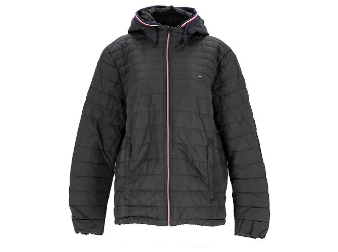Tommy Hilfiger Mens Removable Hood Padded Jacket