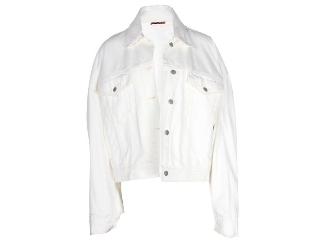 Acne Studios Chaqueta vaquera de algodón blanco