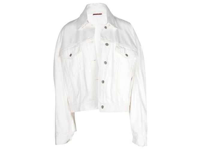 Acne Studios Denim Jacket in White Cotton  ref.1232547