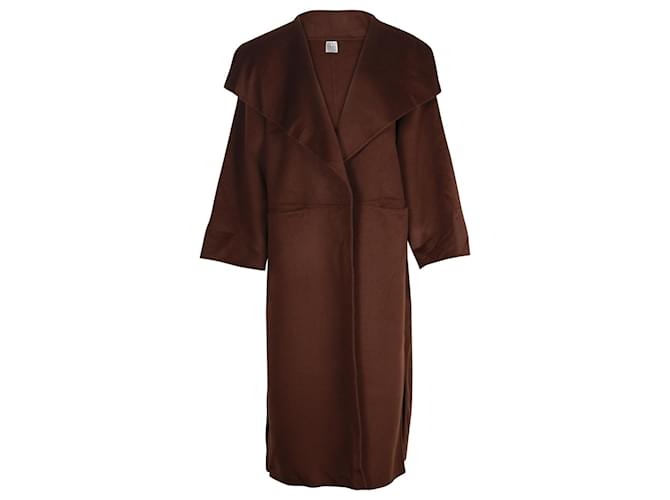 Totême Annecy Oversized Coat in Brown Wool  ref.1232549