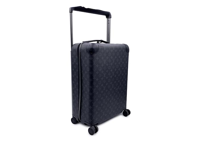 Louis Vuitton Monogram Eclipse Trolley Horizon 55 suitcase M23002 Black Cloth  ref.1232567