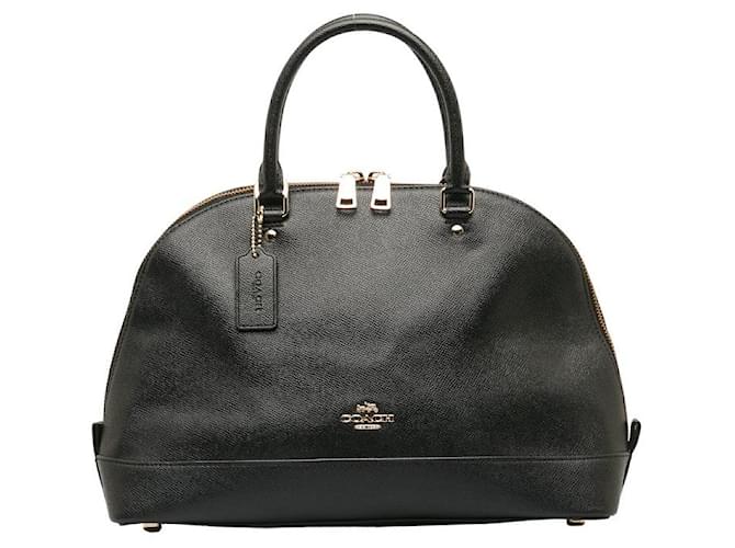 Coach Sierra Satchel Lederhandtasche F57524 in sehr gutem Zustand Schwarz  ref.1232594