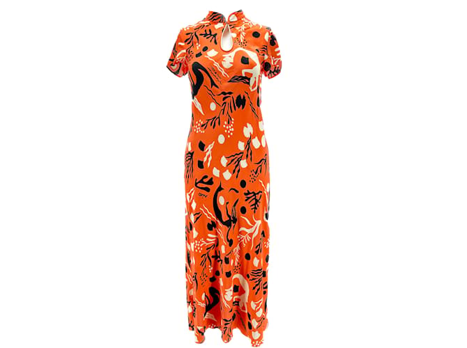 Autre Marque RIXO  Dresses T.International XXS Silk Orange  ref.1232644