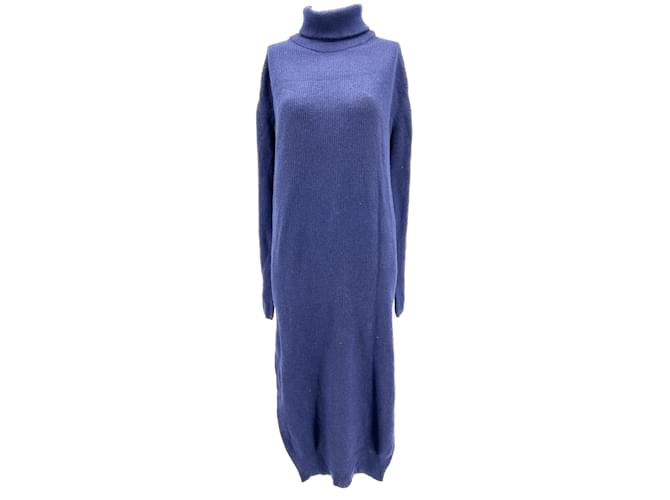 NANUSHKA Kleider T.Internationale S-Wolle Blau  ref.1232645