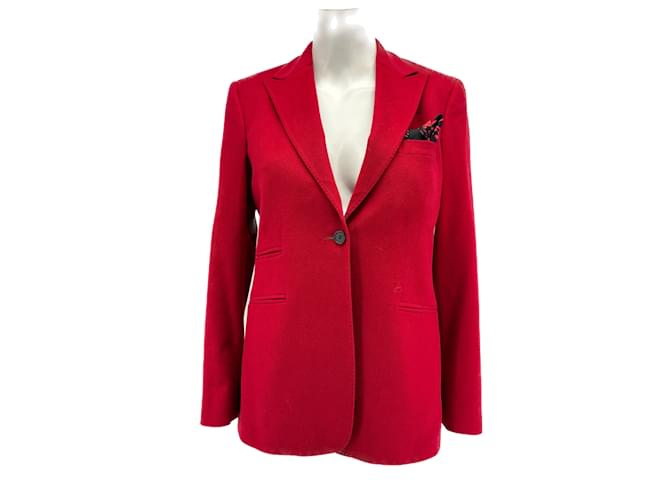 Autre Marque NON SIGNE / UNSIGNED  Jackets T.it 44 cashmere Red  ref.1232659