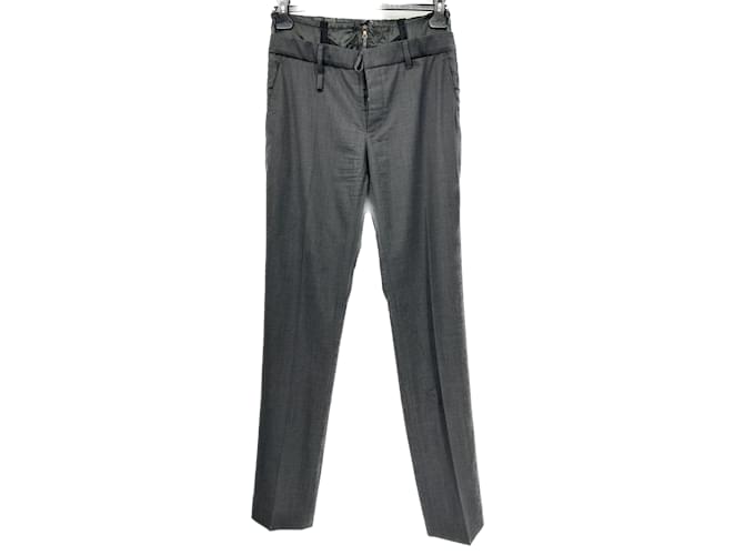 PRADA  Trousers T.it 38 Wool Grey  ref.1232661