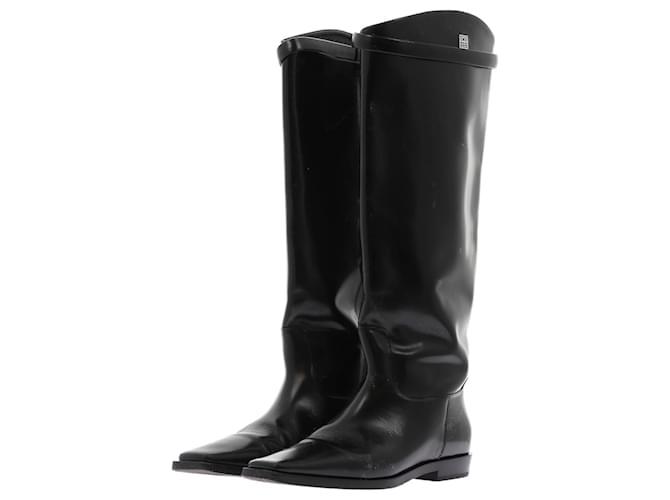 Totême TOTEME  Boots T.eu 39 leather Black  ref.1232700