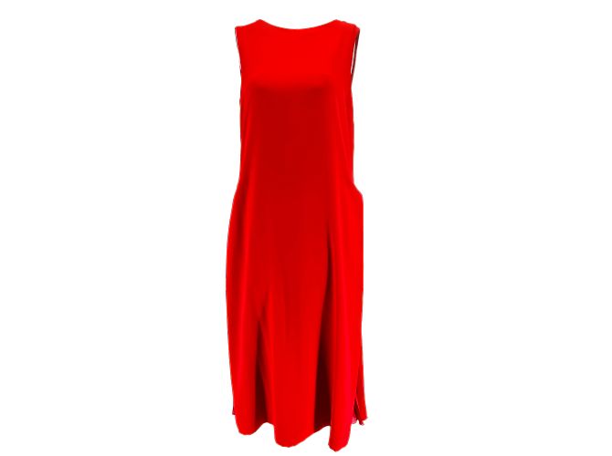 Ermanno Scervino Kleid T.IT 44 Polyester Rot
