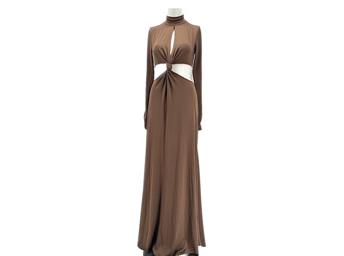 Autre Marque RONNY KOBO  Dresses T.International S Polyester Brown  ref.1232773