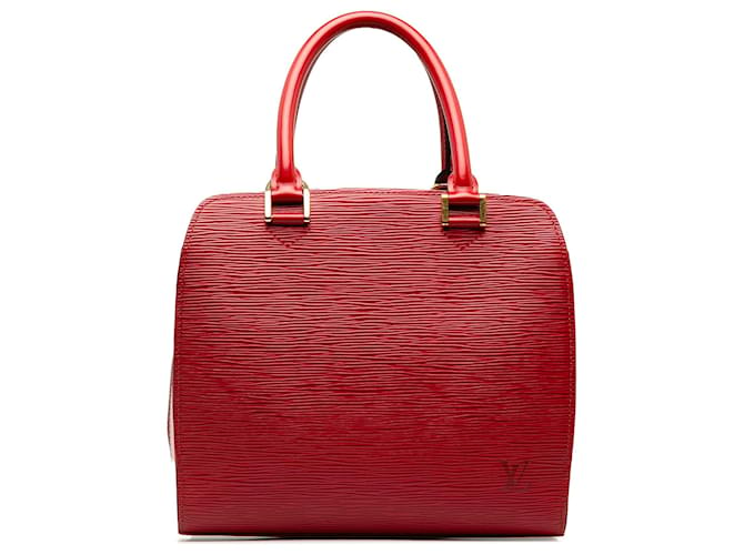 Louis Vuitton Rojo Epi Pont Neuf Roja Cuero  ref.1232828
