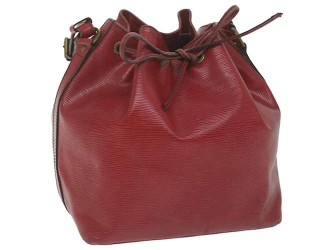 LOUIS VUITTON Epi Petit Noe Shoulder Bag Red M44107 LV Auth 64991 Leather  ref.1232986