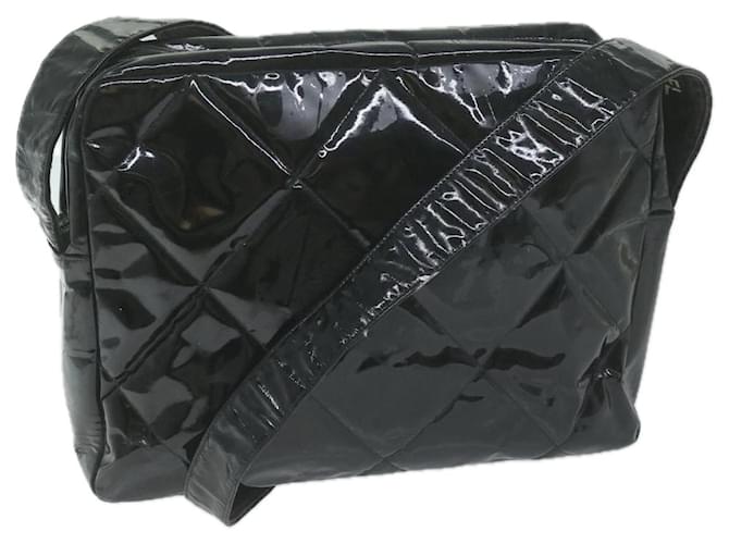 CHANEL Matelasse Shoulder Bag patent Black CC Auth bs11681 Patent leather  ref.1232996