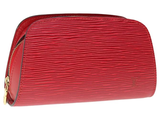 LOUIS VUITTON Epi Dauphine PM Pouch Red M48447 LV Auth 64908 Leather  ref.1233018