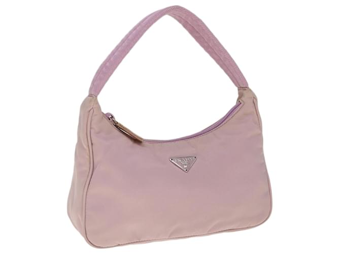 PRADA Hand Bag Nylon Pink Auth yk10304  ref.1233022