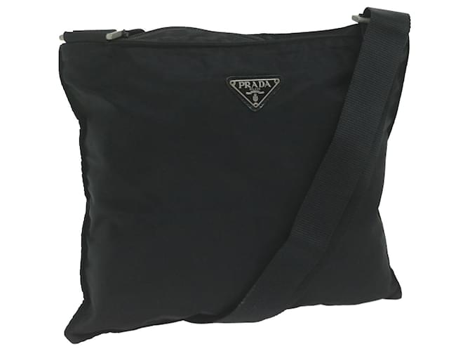 PRADA Shoulder Bag Nylon Black Auth ac2658  ref.1233041