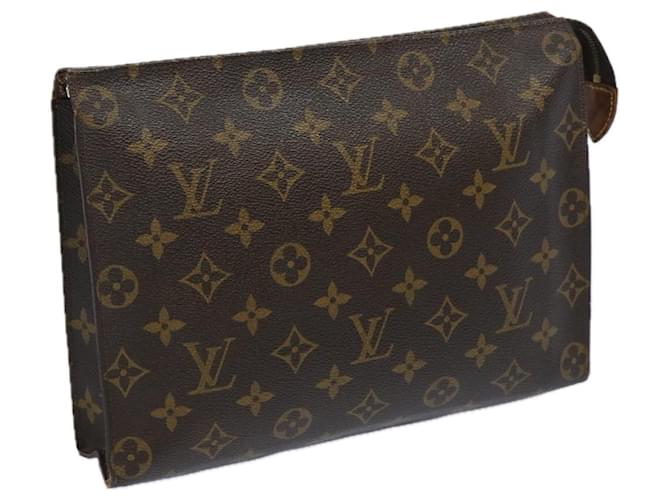 Louis Vuitton Monogram Poche Toilette 26 Bolsa M47542 Autenticação de LV 64938 Monograma Lona  ref.1233058