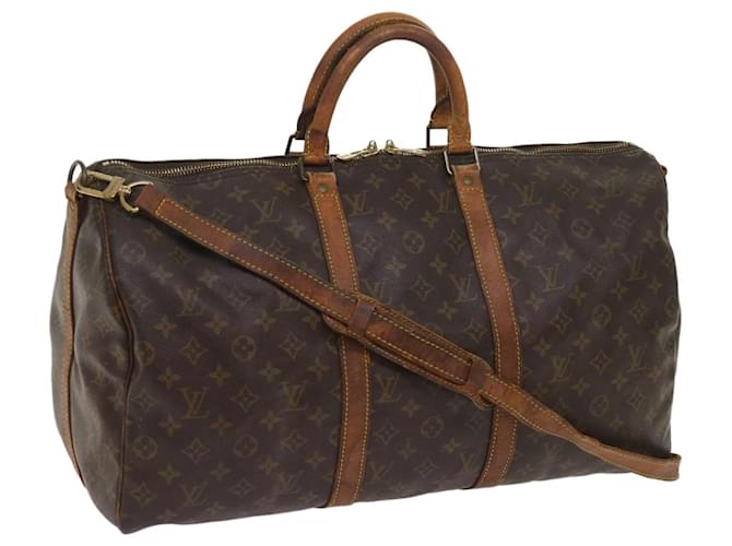 Louis Vuitton Monograma Keepall Bandouliere 50 Boston Bag M41416 Autenticação de LV 65113 Lona  ref.1233061