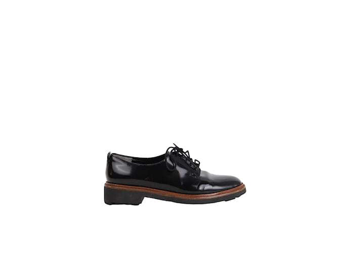 Robert Clergerie Lace-up Patent Leather Shoes Black  ref.1233119