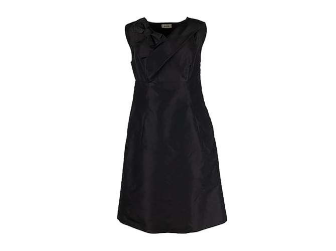 Moschino Silk Dress with Bow Black  ref.1233141