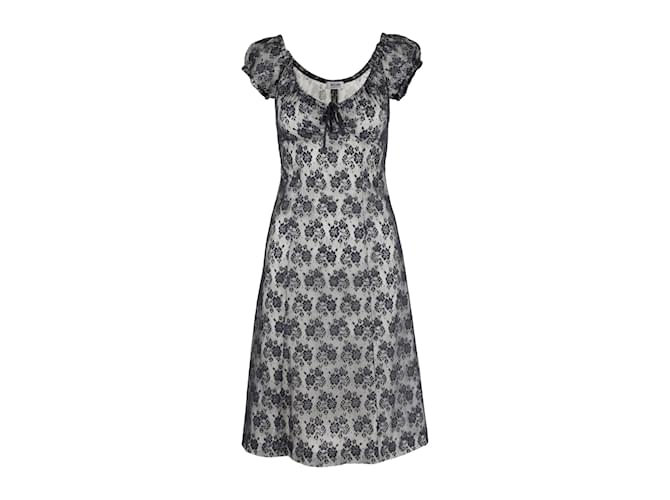 Moschino Cheap and Chic Vintage Lace Dress Black  ref.1233149