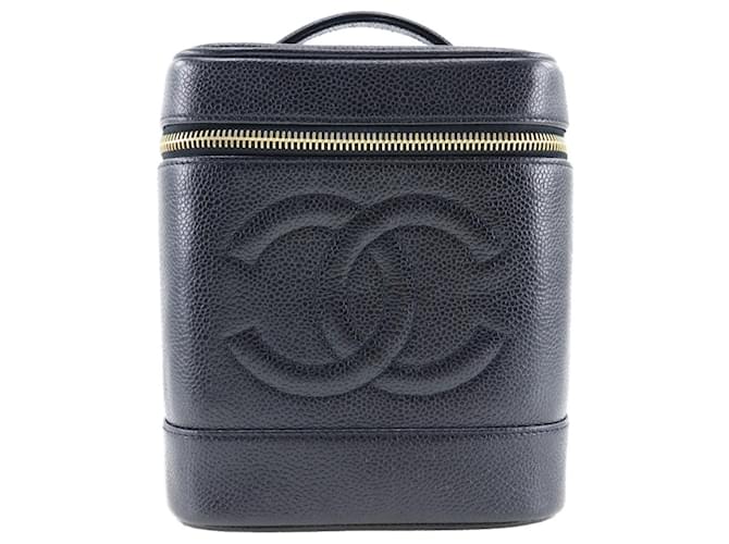 Chanel Vanity Black Leather  ref.1233172