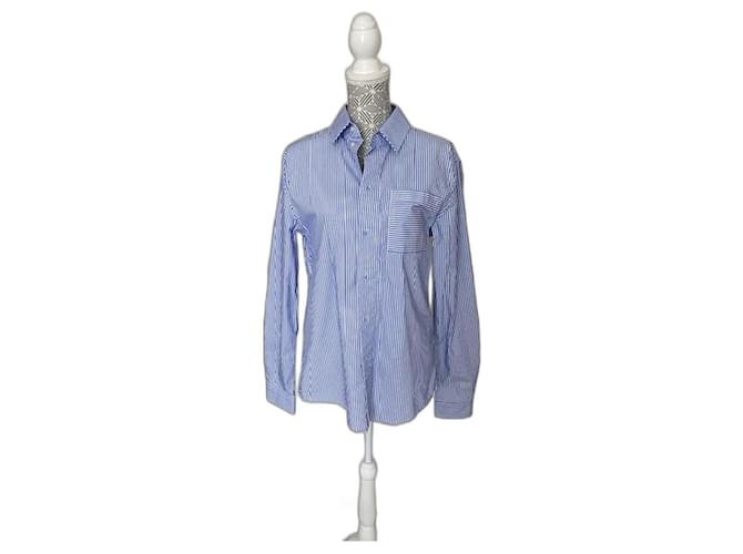 Karl Lagerfeld tunics White Blue Cotton  ref.1233190
