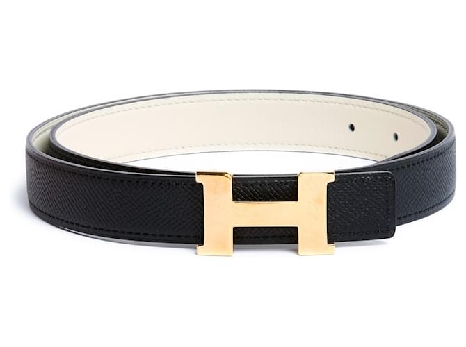 Hermès To compose Constance Rose Gold Leather Black Cream T80 Gold hardware Metal  ref.1233197