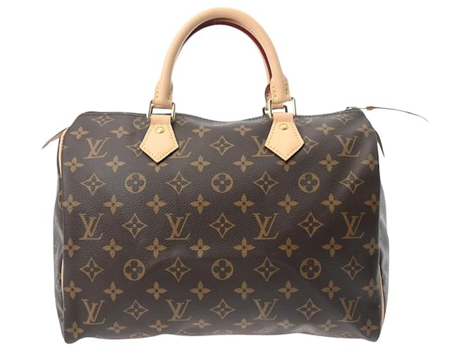 Louis Vuitton Speedy 30 Brown Cloth  ref.1233199