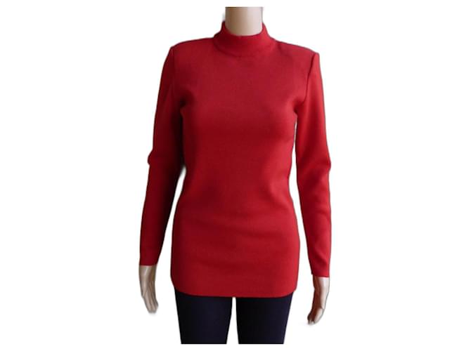 Yves Saint Laurent Knitwear Red Wool  ref.1233241