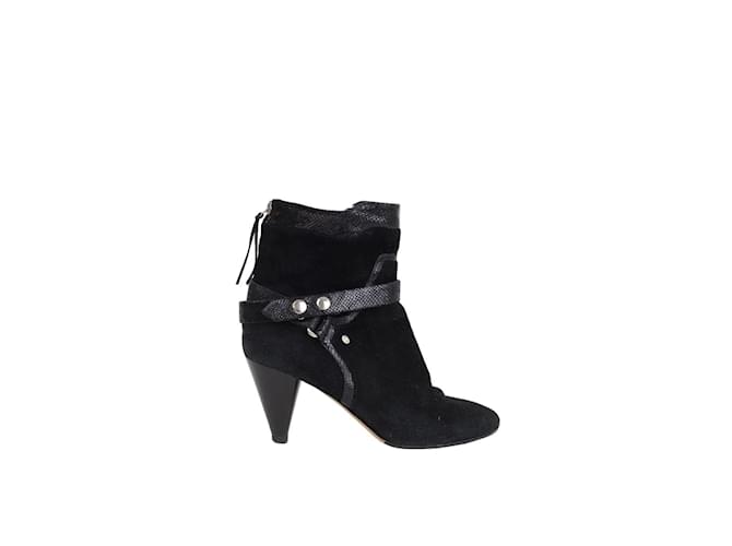 Isabel Marant Leather boots Black  ref.1233254