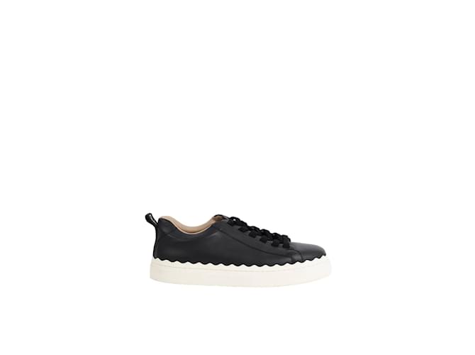 Chloé Leather sneakers Black  ref.1233262